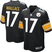 Nike Mike Wallace Pittsburgh Steelers Youth Game Jersey - Black